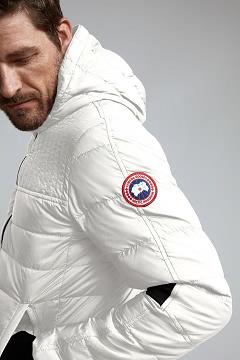 Chamarras Canada Goose Hombre México - Cabri Chaqueta De Plumas Blancos KD6934152